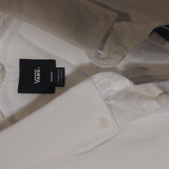 VANS Men's Houser Short Sleeve White Shirt - size Medium - NEW w/tag - Picture 2 of 10